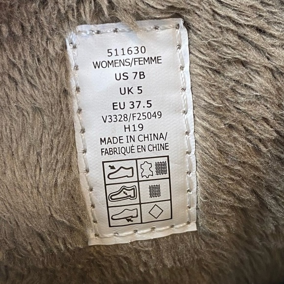 Lands End Boots Tan Suede All Weather Quilted Zip Winter Boots Women’s 7 B - Picture 5 of 10